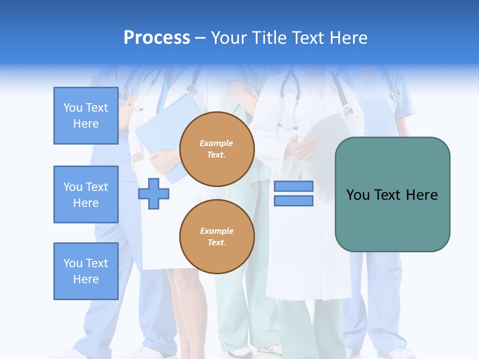 Happy Stethoscope White PowerPoint Template