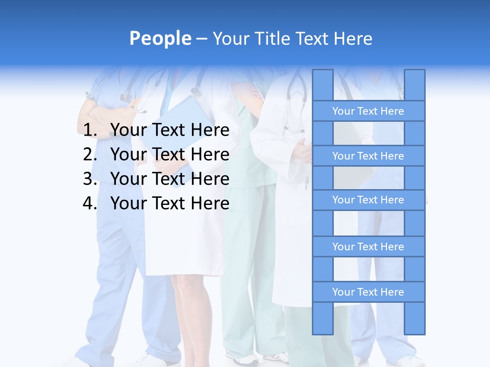 Happy Stethoscope White PowerPoint Template