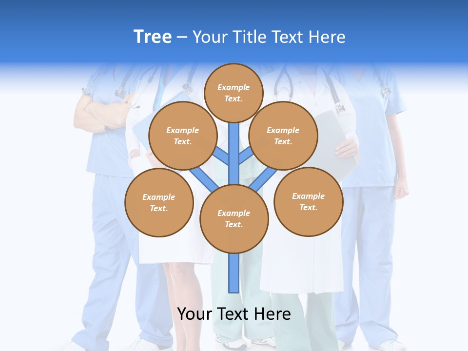 Happy Stethoscope White PowerPoint Template