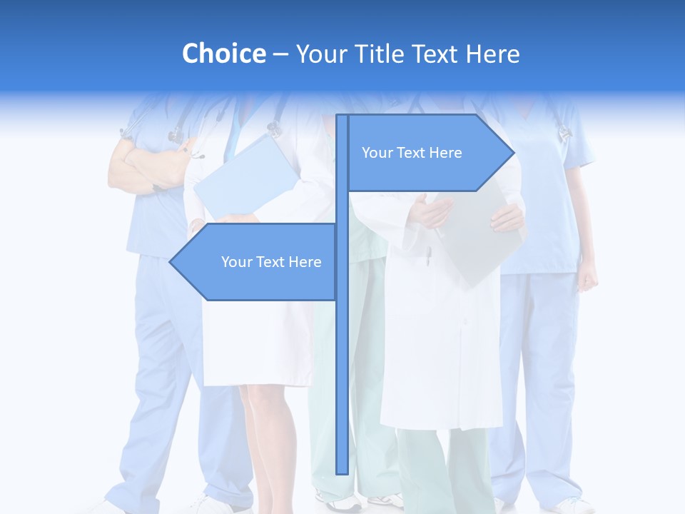 Happy Stethoscope White PowerPoint Template