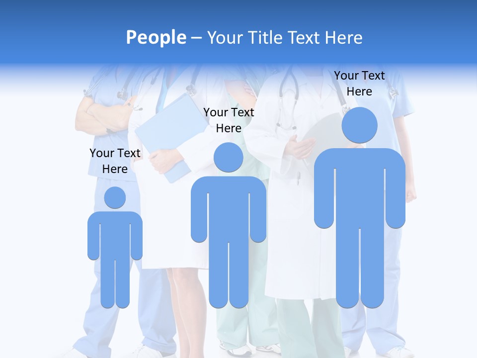 Happy Stethoscope White PowerPoint Template