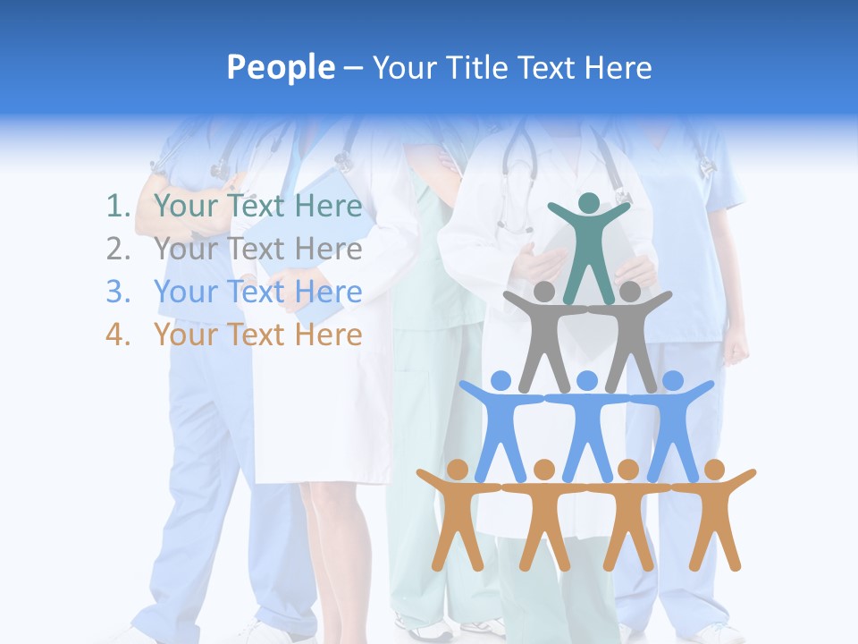 Happy Stethoscope White PowerPoint Template