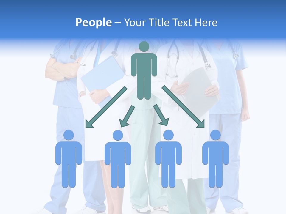 Happy Stethoscope White PowerPoint Template