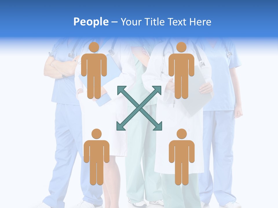 Happy Stethoscope White PowerPoint Template