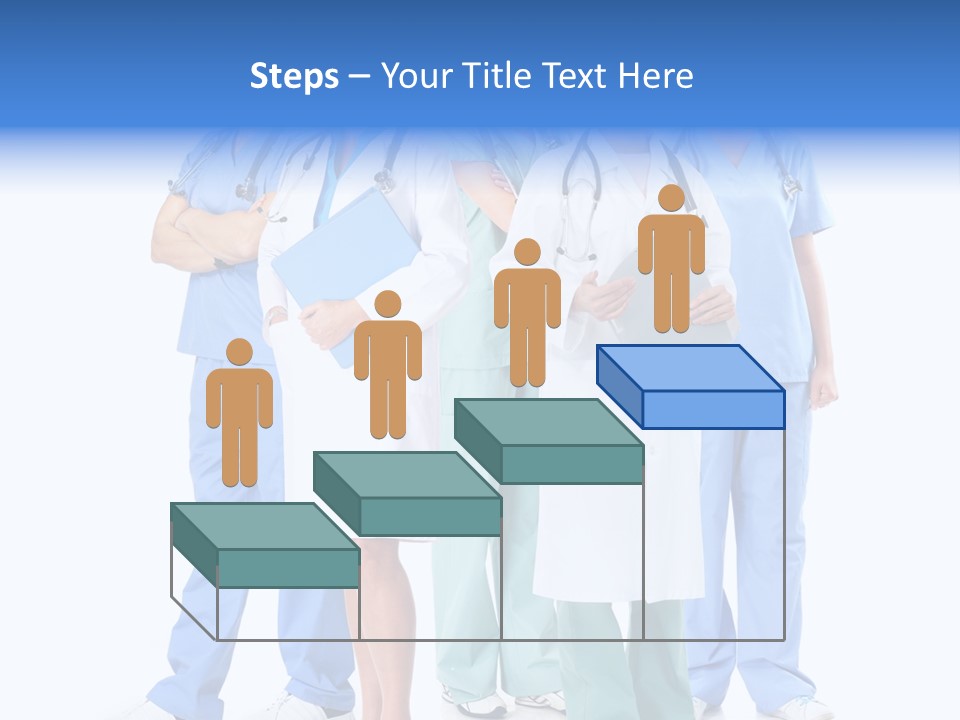 Happy Stethoscope White PowerPoint Template