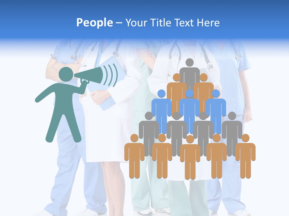 Happy Stethoscope White PowerPoint Template