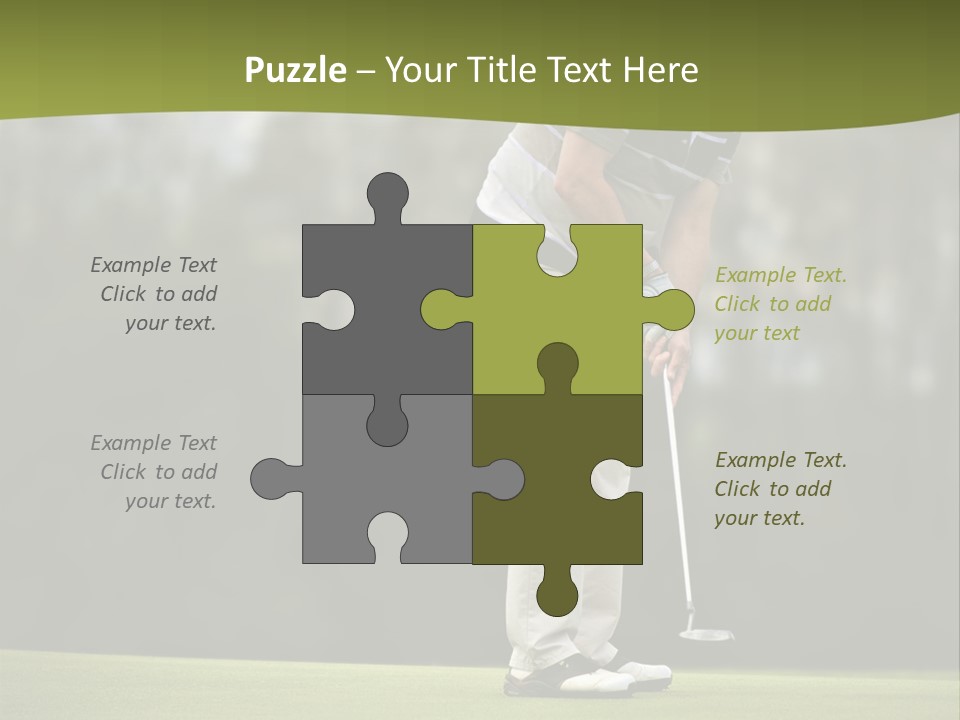 Play Outside Golfing PowerPoint Template