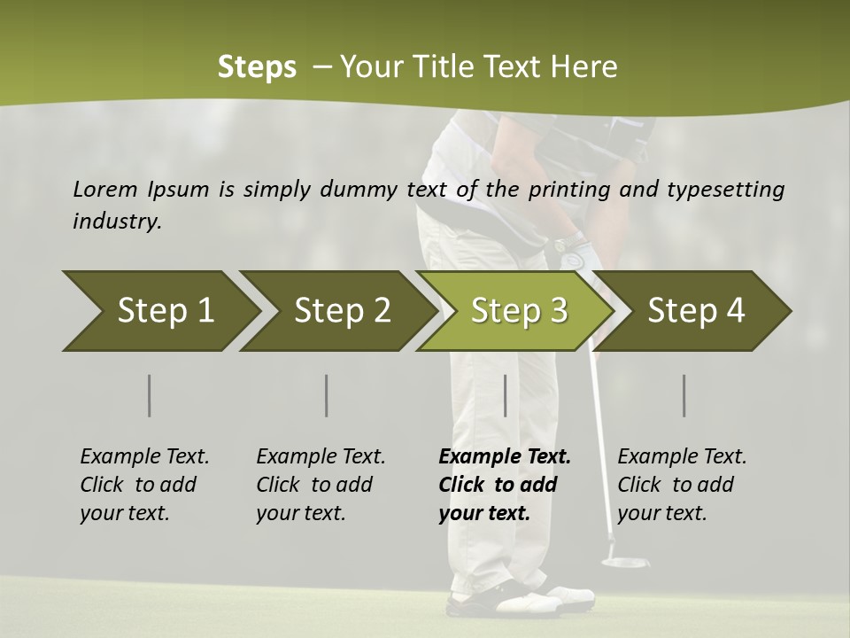 Play Outside Golfing PowerPoint Template