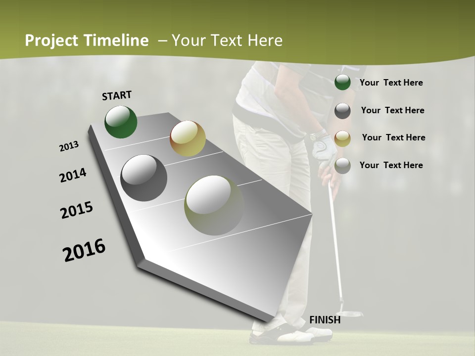 Play Outside Golfing PowerPoint Template