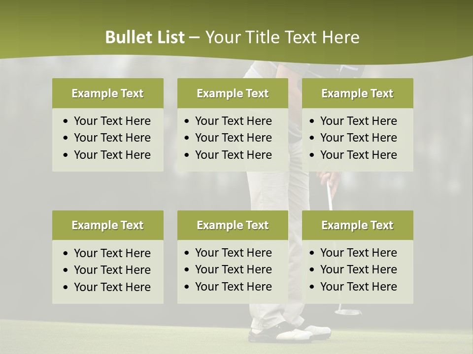 Play Outside Golfing PowerPoint Template