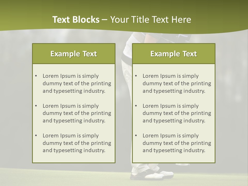 Play Outside Golfing PowerPoint Template