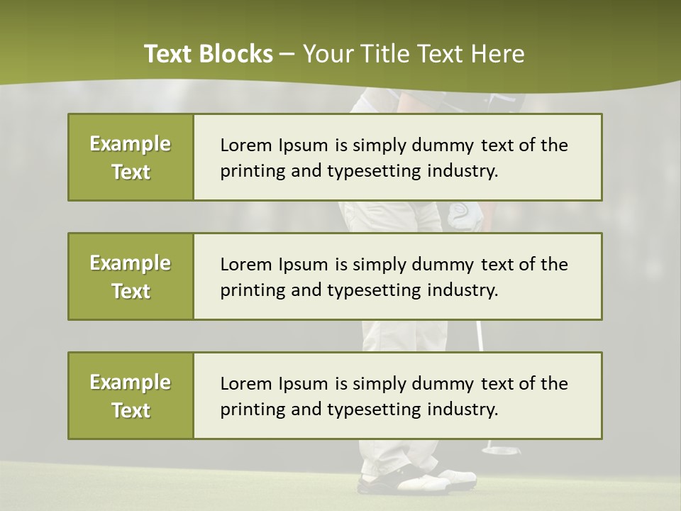 Play Outside Golfing PowerPoint Template