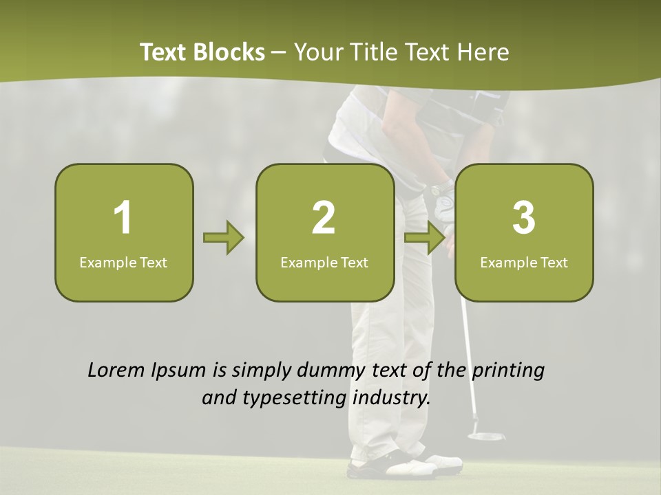 Play Outside Golfing PowerPoint Template