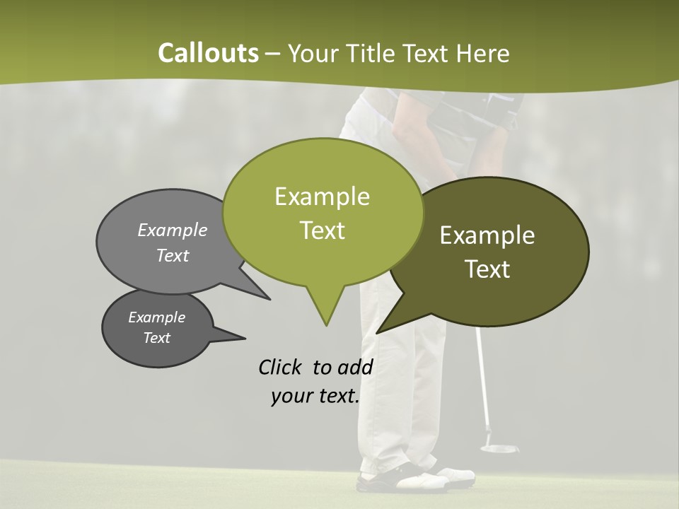 Play Outside Golfing PowerPoint Template