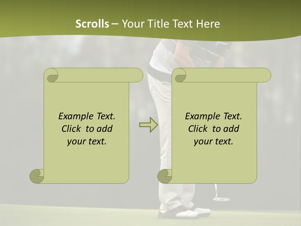 Play Outside Golfing PowerPoint Template