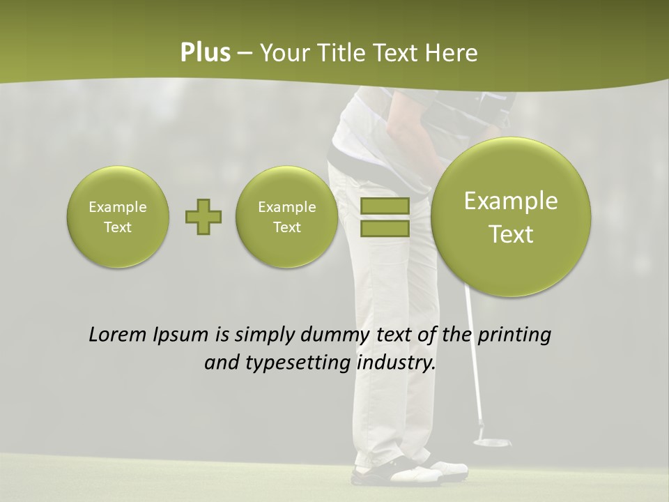 Play Outside Golfing PowerPoint Template