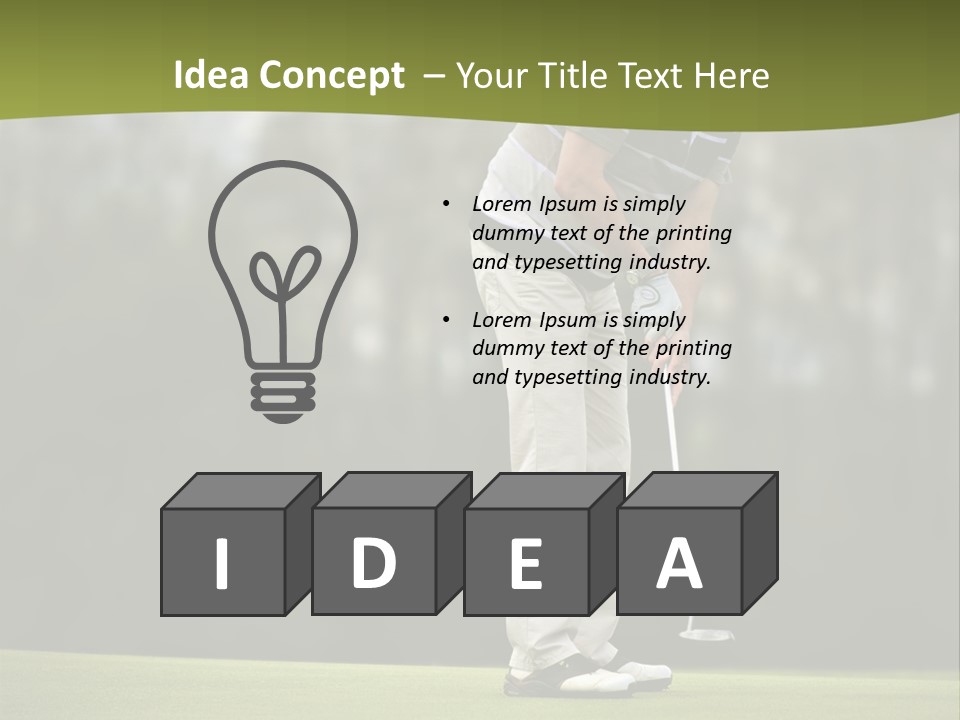 Play Outside Golfing PowerPoint Template
