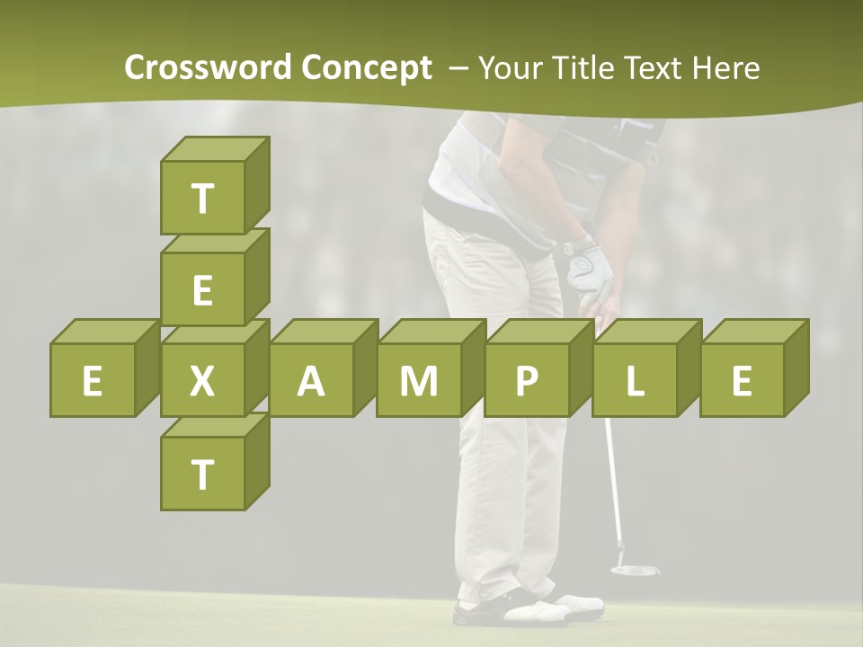 Play Outside Golfing PowerPoint Template