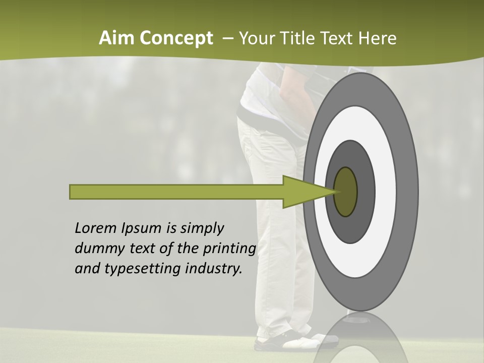 Play Outside Golfing PowerPoint Template