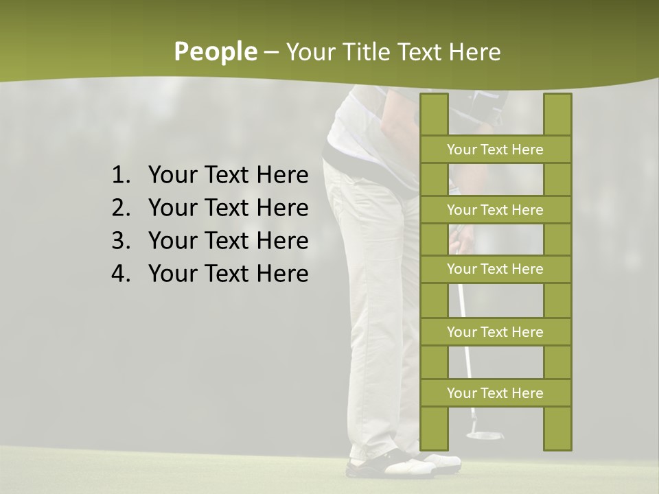 Play Outside Golfing PowerPoint Template