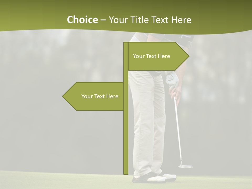 Play Outside Golfing PowerPoint Template