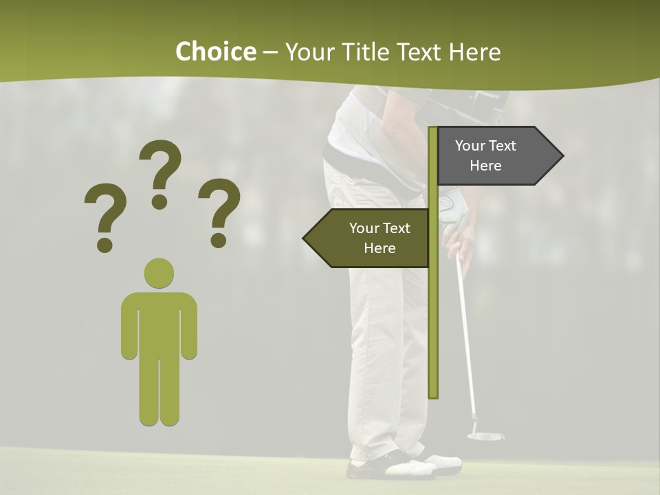 Play Outside Golfing PowerPoint Template