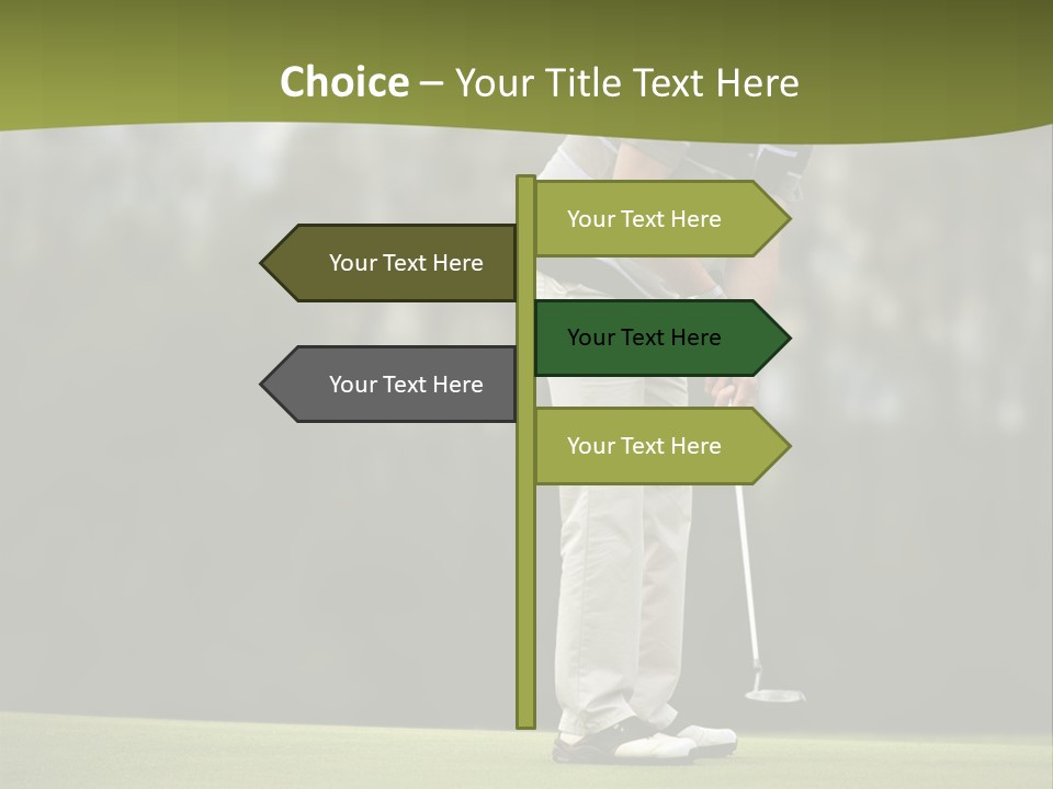 Play Outside Golfing PowerPoint Template