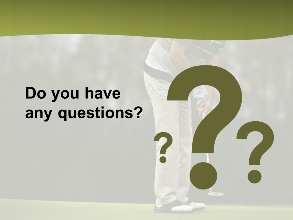 Play Outside Golfing PowerPoint Template