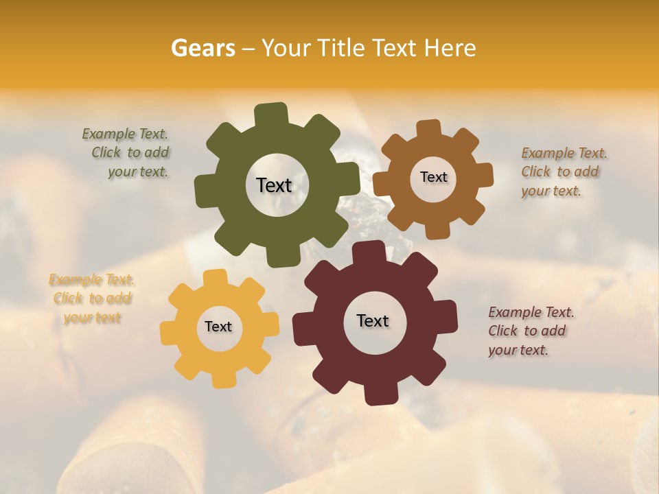 Addictive Dirty Die PowerPoint Template