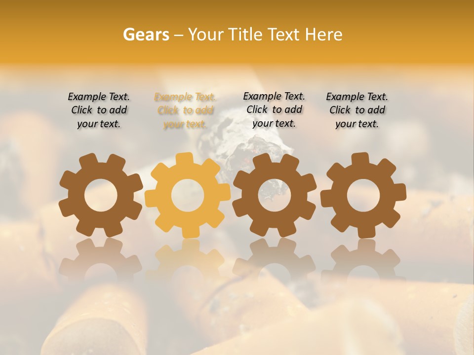 Addictive Dirty Die PowerPoint Template