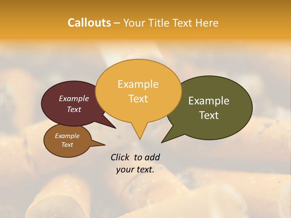 Addictive Dirty Die PowerPoint Template