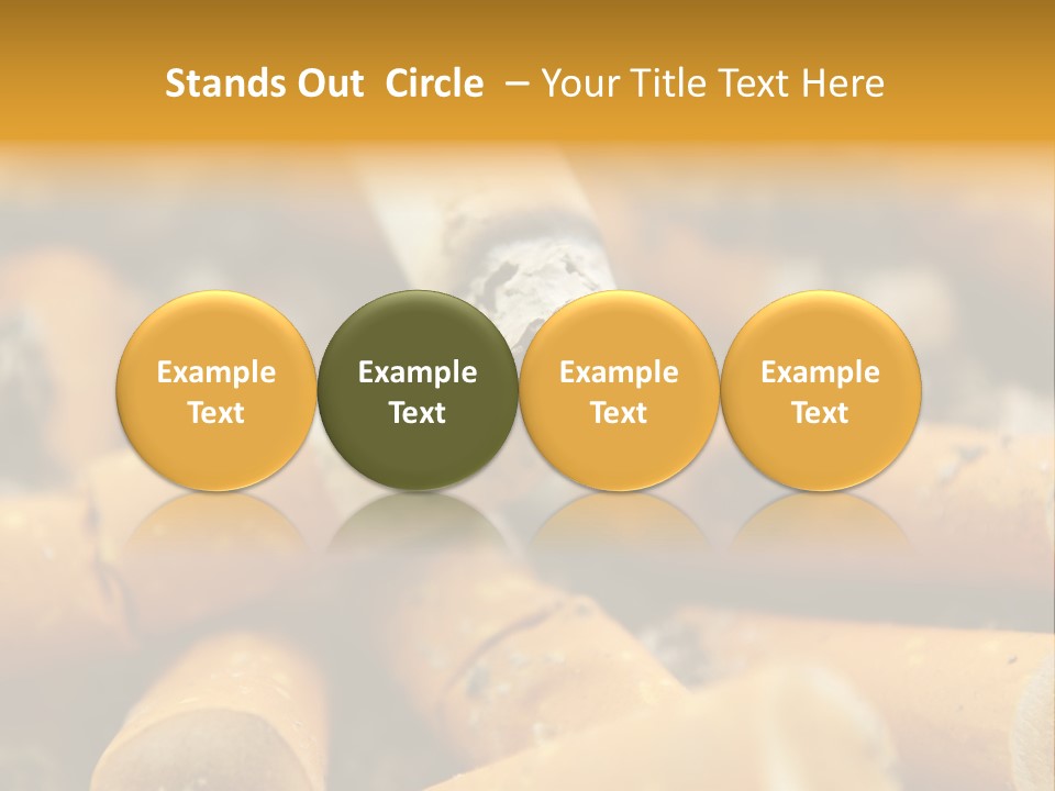 Addictive Dirty Die PowerPoint Template