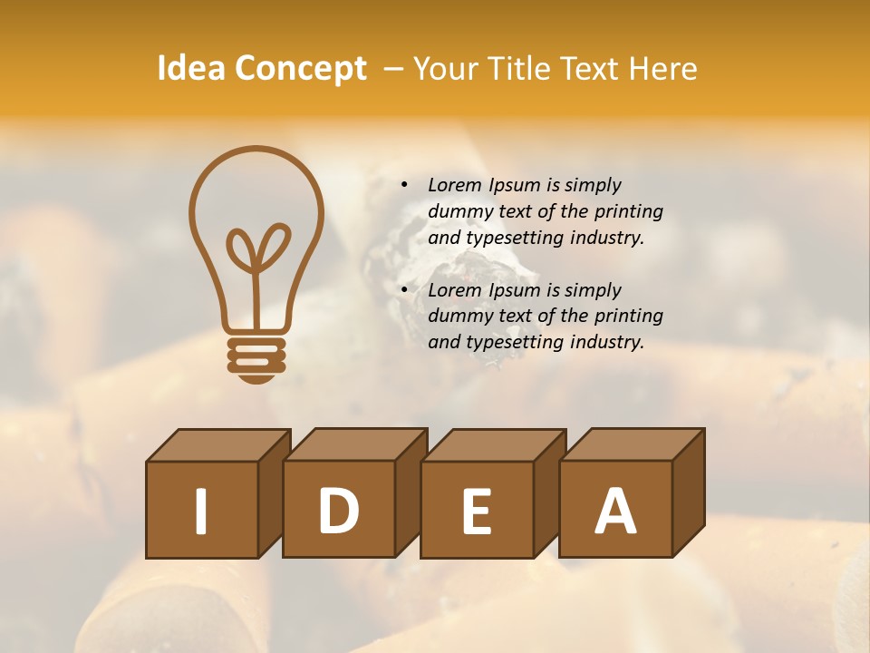Addictive Dirty Die PowerPoint Template
