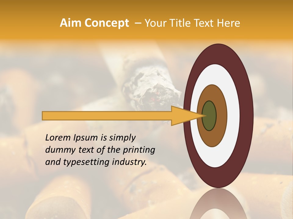 Addictive Dirty Die PowerPoint Template