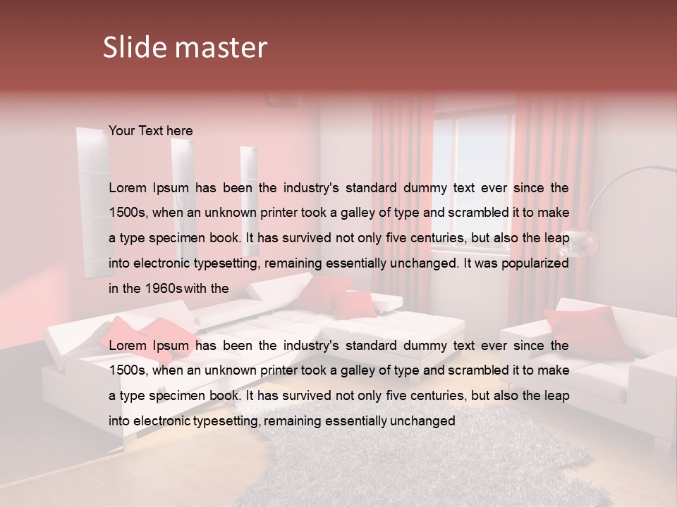 Wealth Pillows Life PowerPoint Template