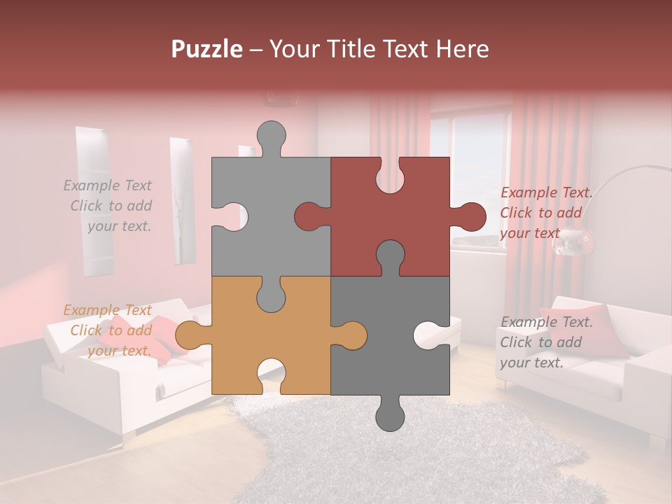 Wealth Pillows Life PowerPoint Template