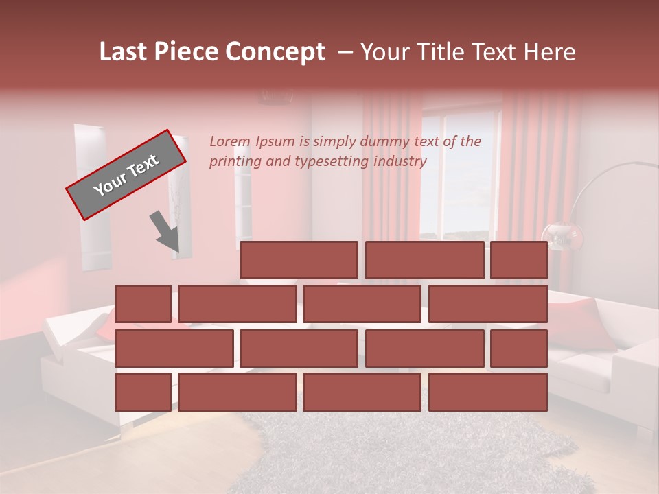 Wealth Pillows Life PowerPoint Template