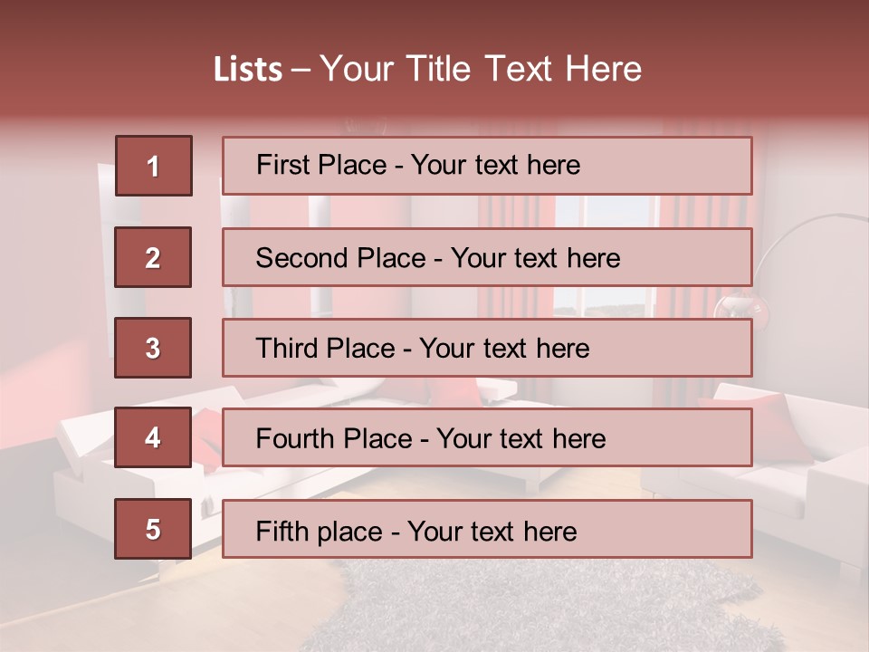 Wealth Pillows Life PowerPoint Template