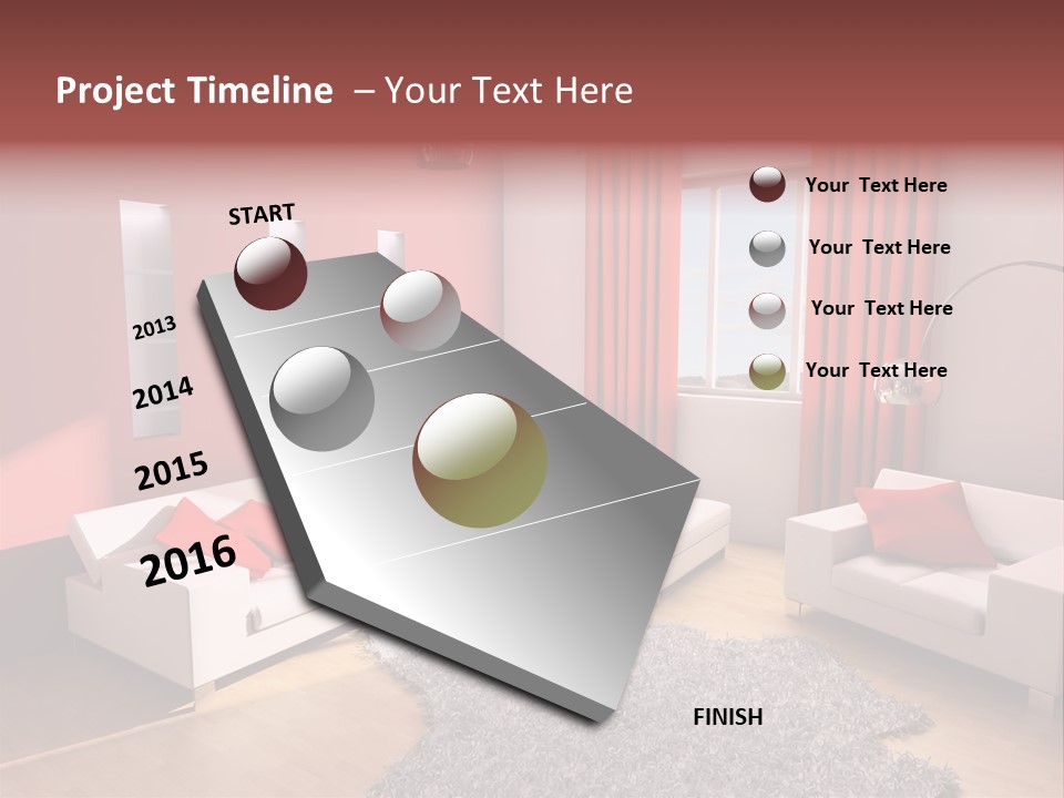 Wealth Pillows Life PowerPoint Template