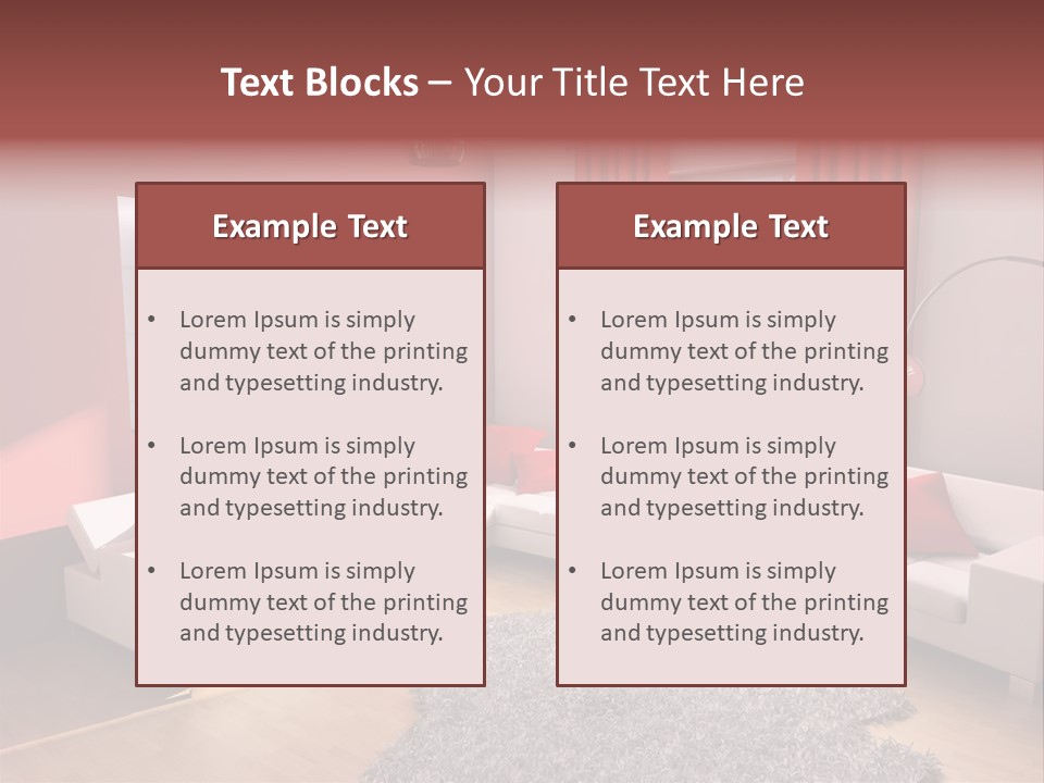 Wealth Pillows Life PowerPoint Template