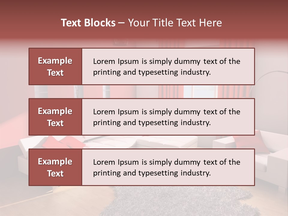 Wealth Pillows Life PowerPoint Template