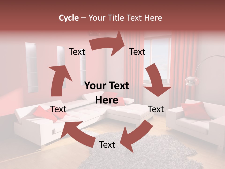 Wealth Pillows Life PowerPoint Template