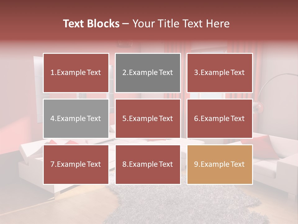 Wealth Pillows Life PowerPoint Template