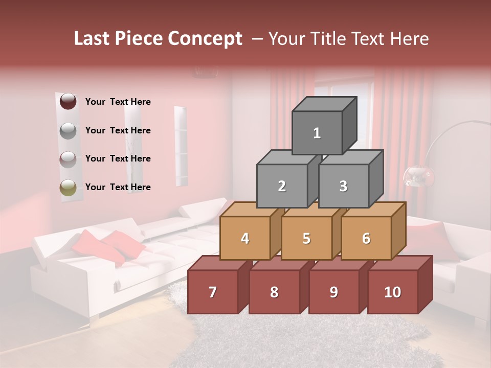 Wealth Pillows Life PowerPoint Template