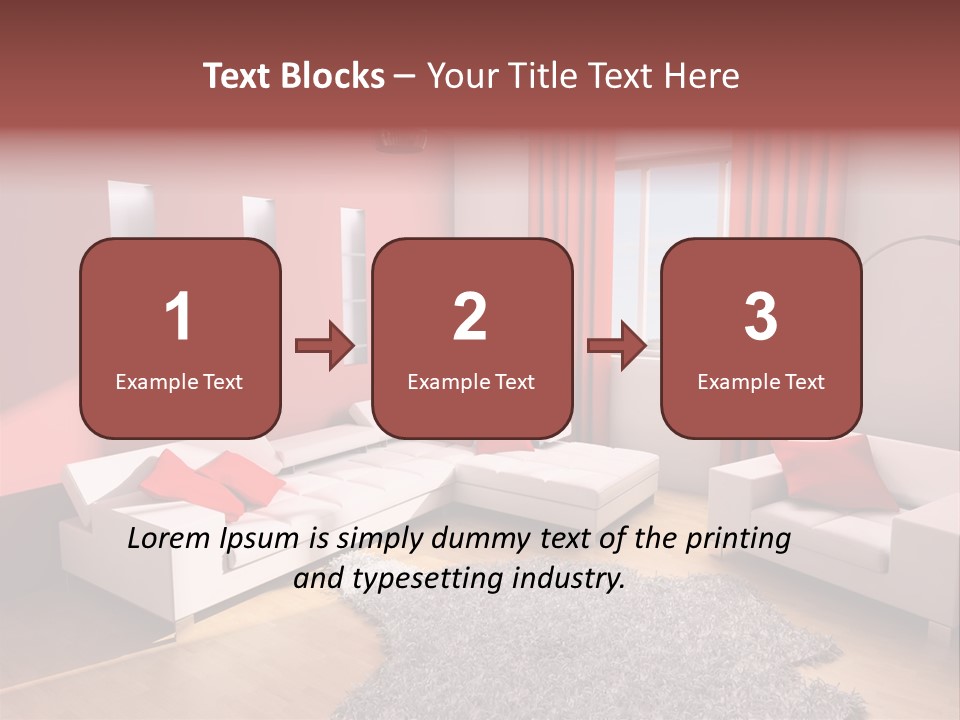 Wealth Pillows Life PowerPoint Template