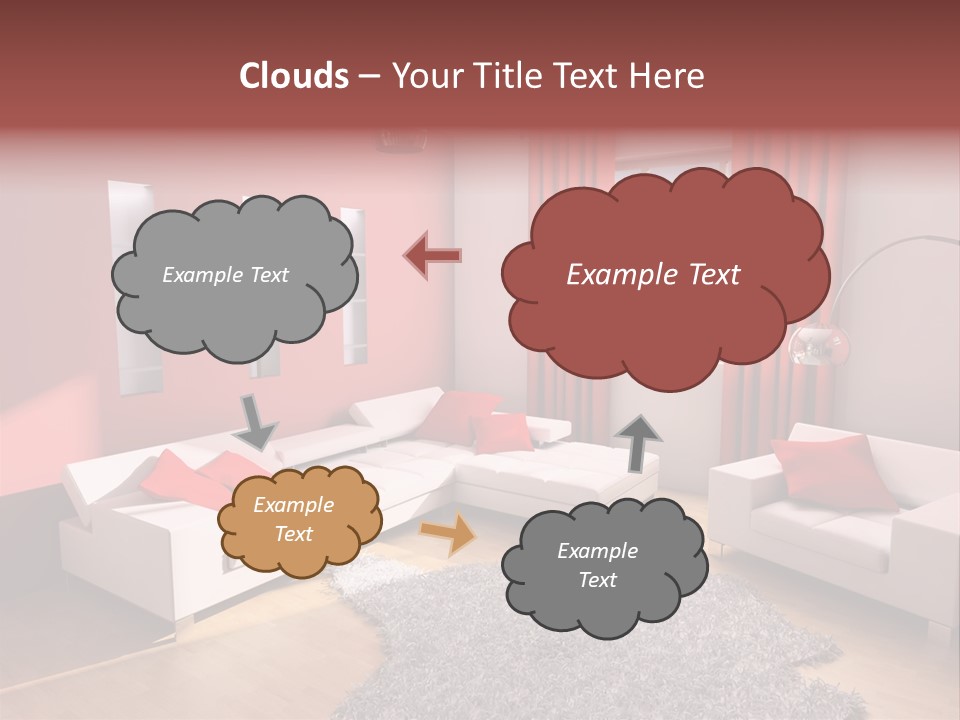 Wealth Pillows Life PowerPoint Template