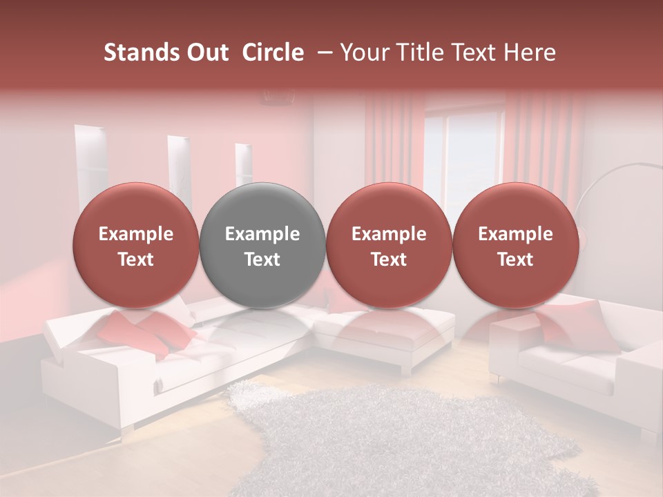 Wealth Pillows Life PowerPoint Template