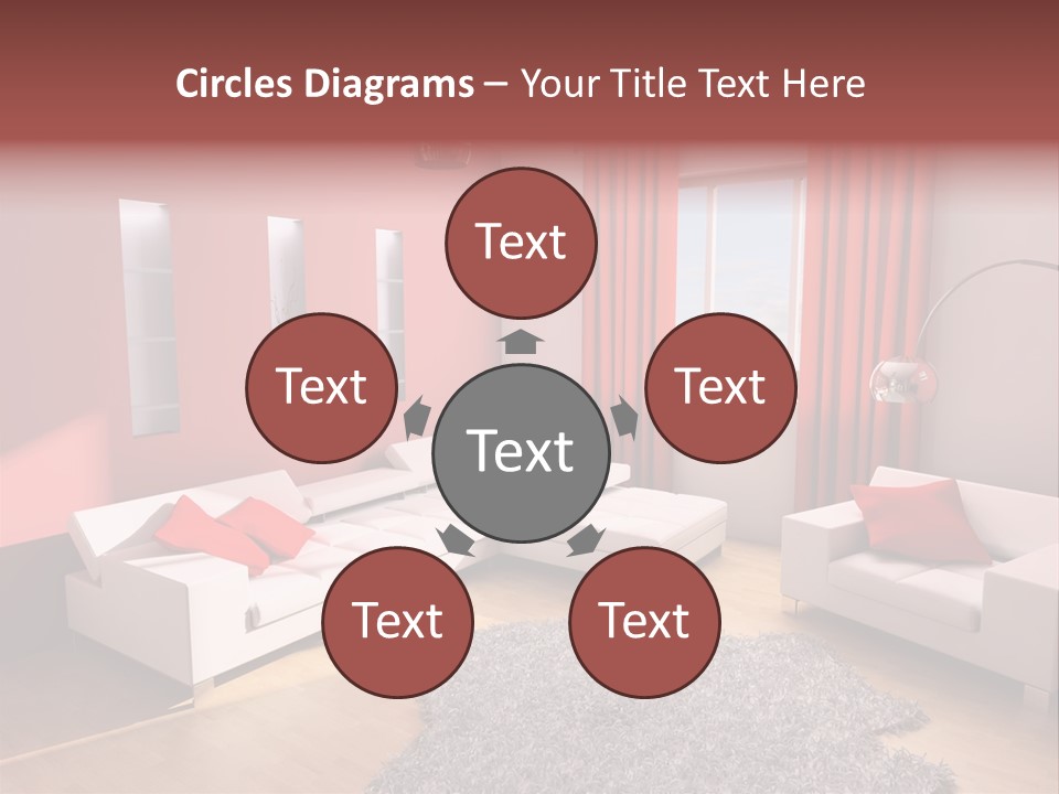 Wealth Pillows Life PowerPoint Template