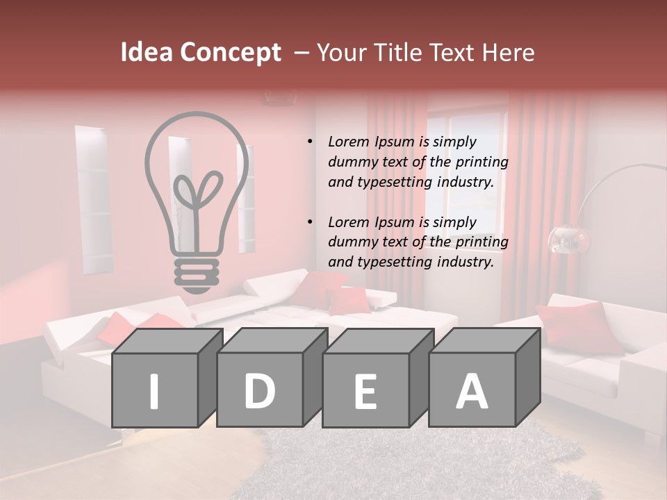 Wealth Pillows Life PowerPoint Template