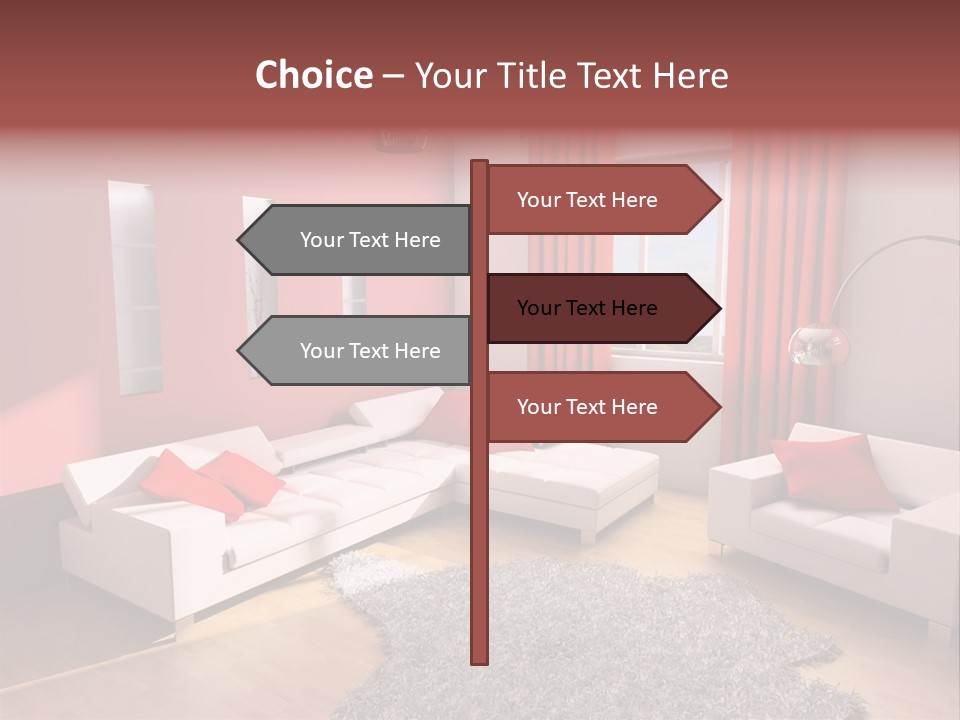 Wealth Pillows Life PowerPoint Template